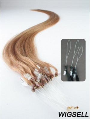 Popular Blonde Straight Micro Loop Ring Hair Extensions