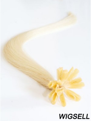 Blonde Straight Gorgeous Nail/U Tip Hair Extensions