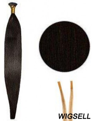 Black Straight Stick/I Tip Hair Extensions