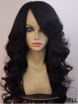 20 inch Lace Front Long Wavy With Bangs Best Front Lace Wigs For Black Woman UK