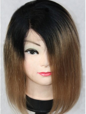 High Quality 12 inch Shoulder Length Straight Wigs For Black Women