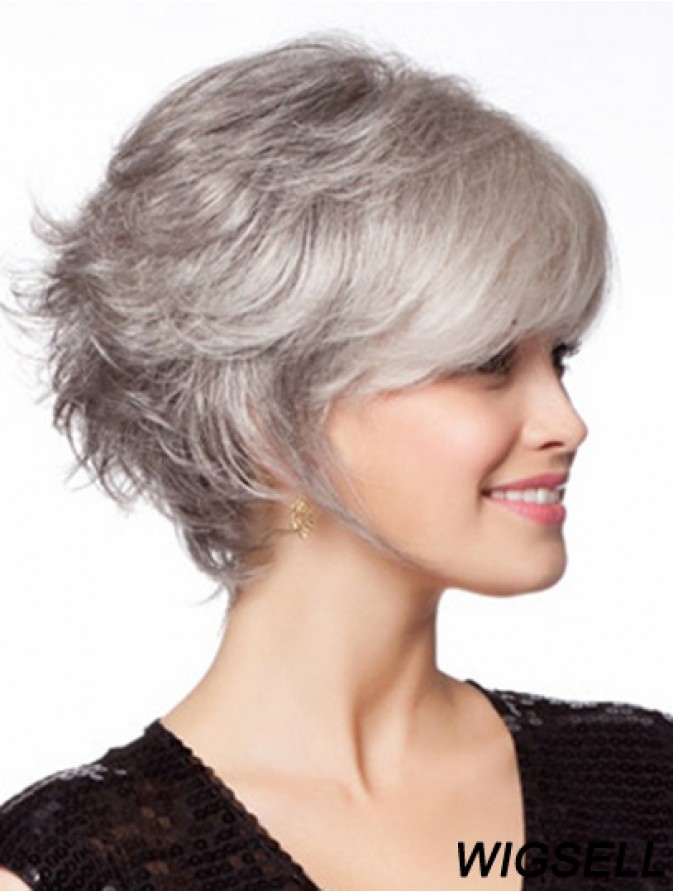 Monofilament Wigs, Grey Hair Wigs For 