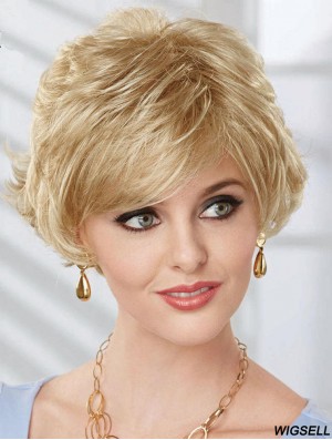 Bob Wig UK With Synthetic Capless Wavy Style Chin Length